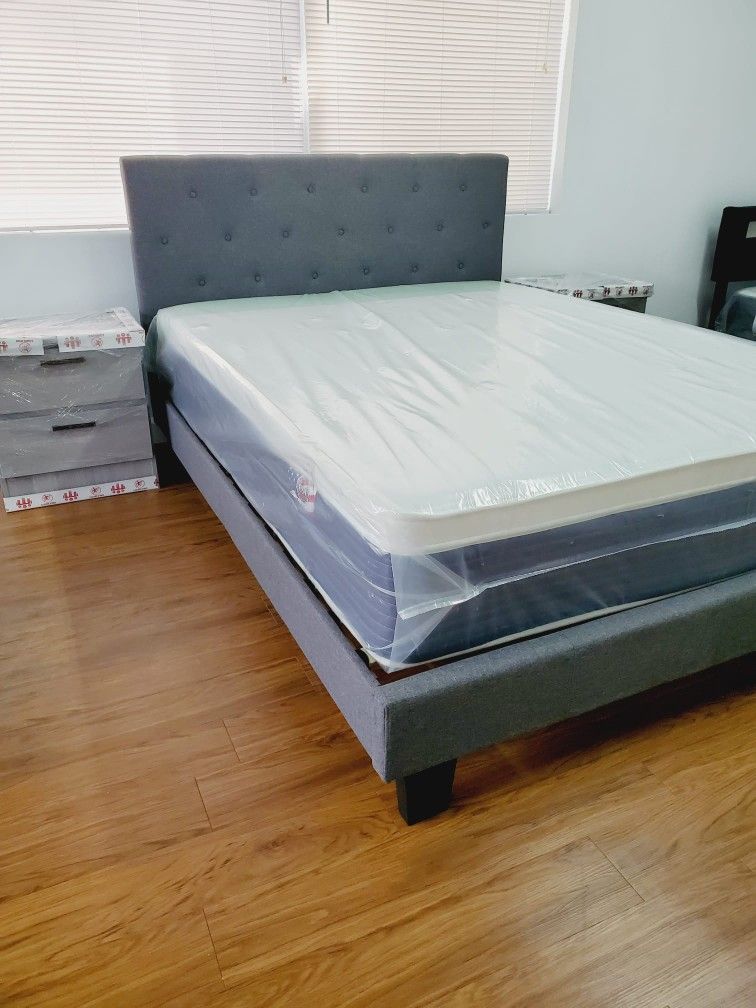 NEW QUEEN LUXURY PILLOW TOP MATTRESS AND BOX SPRING_2PC 😊 Available in KING size 👌