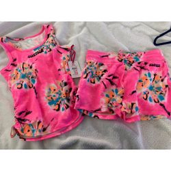 Justice Girls 2 piece shorts set