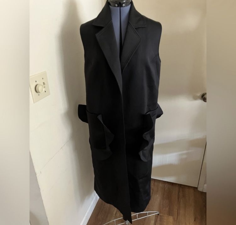 Sleeveless Long Vest Jacket