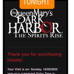 Tonight Queen Mary Tickets