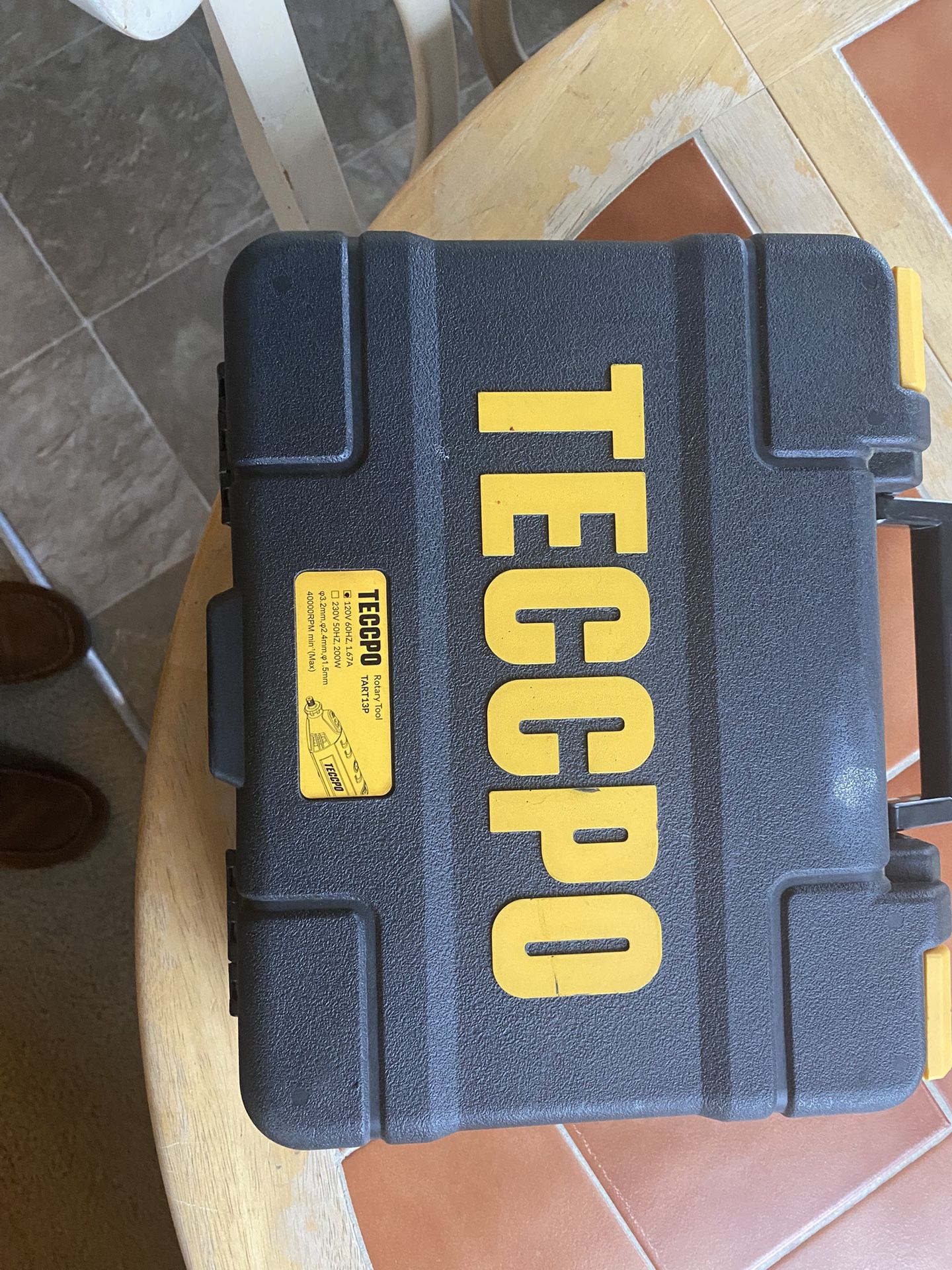 Teccpo Dremel set with flexible, driver, cable, and other attachments