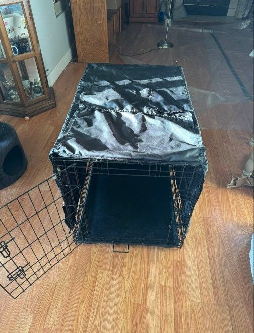 Large Dog Crate W/ Cover