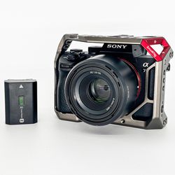 Sony A7 III 24.2MP Mirrorless Digital Camera W/ 50mm F1.8 + Extras