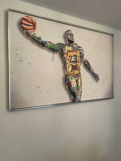 37in X 47 In LeBron Painting Professional Frame