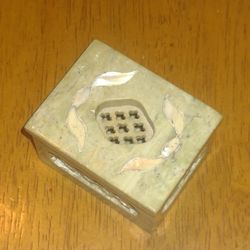 Vintage Soapstone Jewelry Box