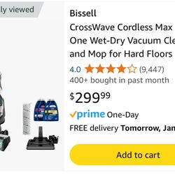 Bissell Wet Dry Vacuum $60
