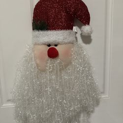 Over-Stuffed Plush Santa Head 27”