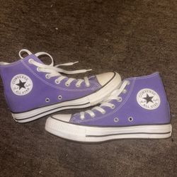 Purple high top converse