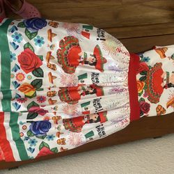 Mexican Party Dress Size 9-10 