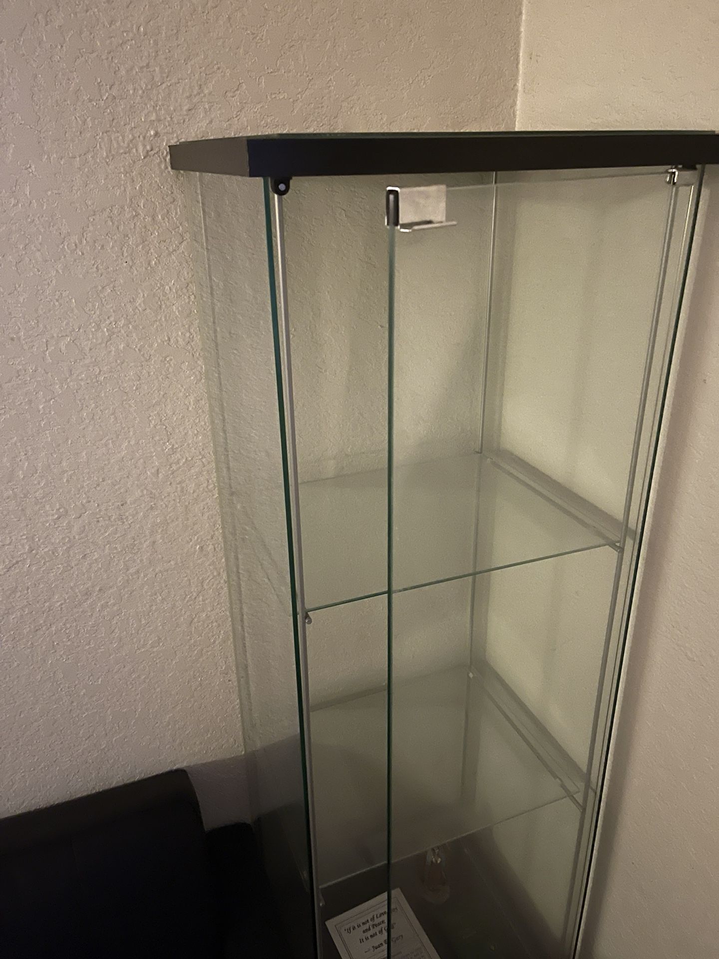 Glass Display Case 3 Shelves