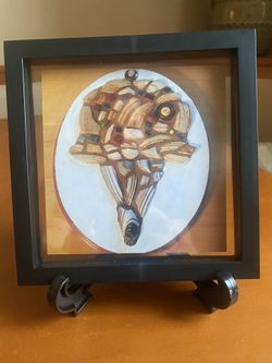 Mini framed ice cream cone print