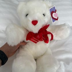 NEW Valentine’s Day Teddy Bear White Teddy Bear 