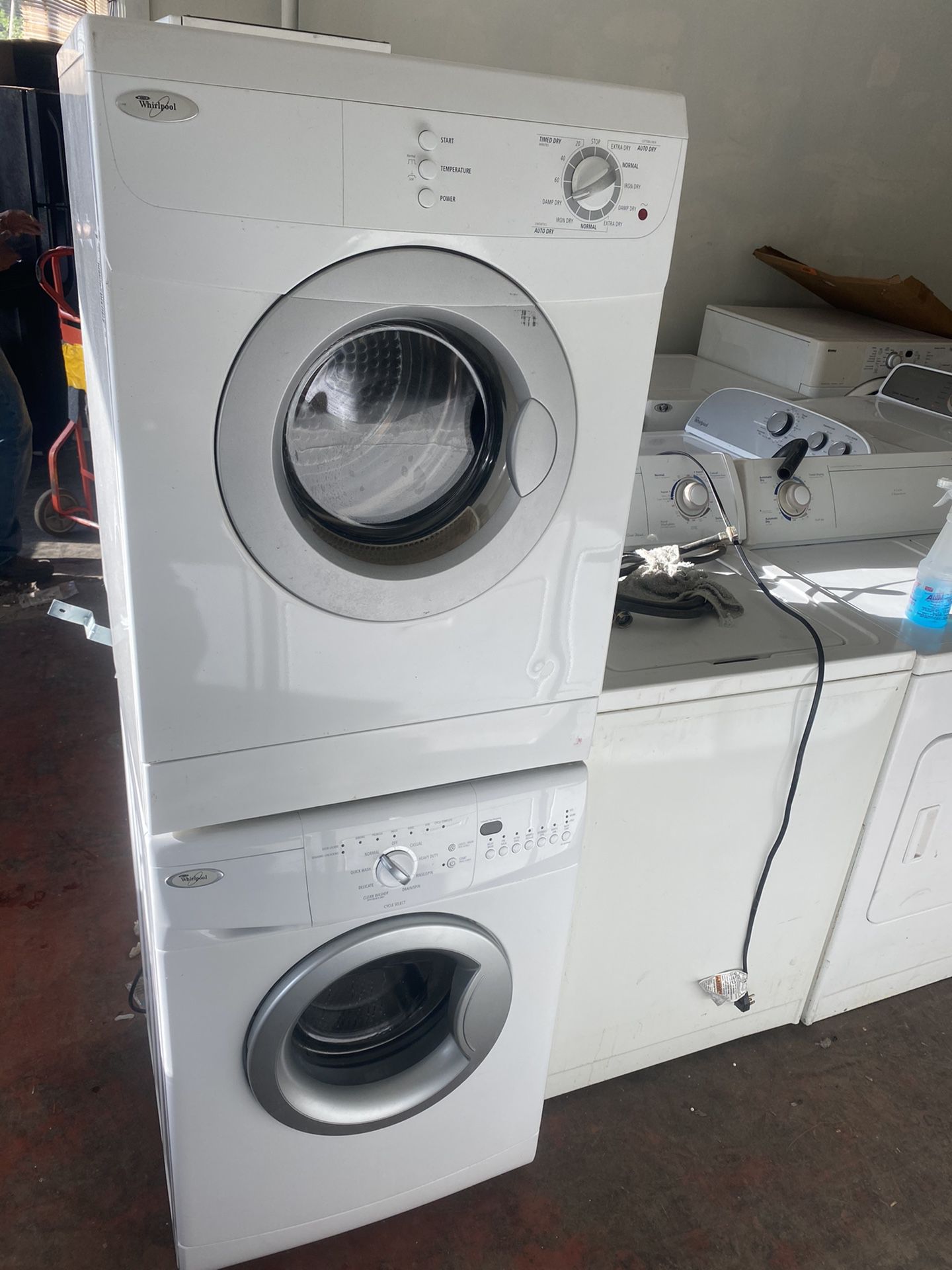 Nice Clean 24” Compact Frontload Stackable Washer & Dryer Set.$475 Delivered Installed.$425 Picked Up.4 Month Warranty 