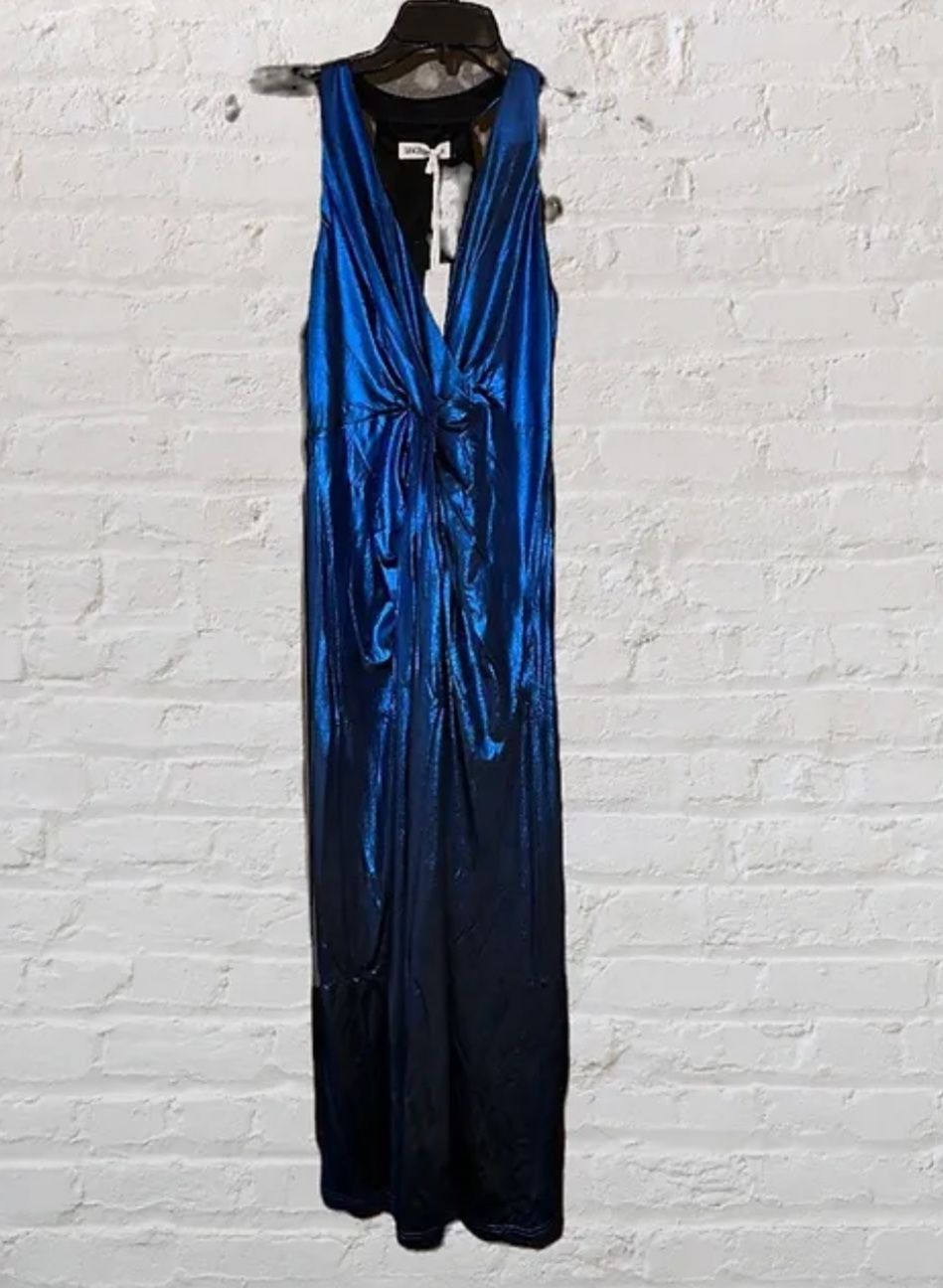 Brand New Size (Medium) Royal Blue Monochrome Semi-Formal Dress