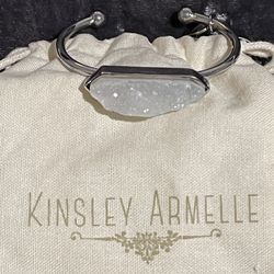 Genuine Quarts Cuff Bracelet 