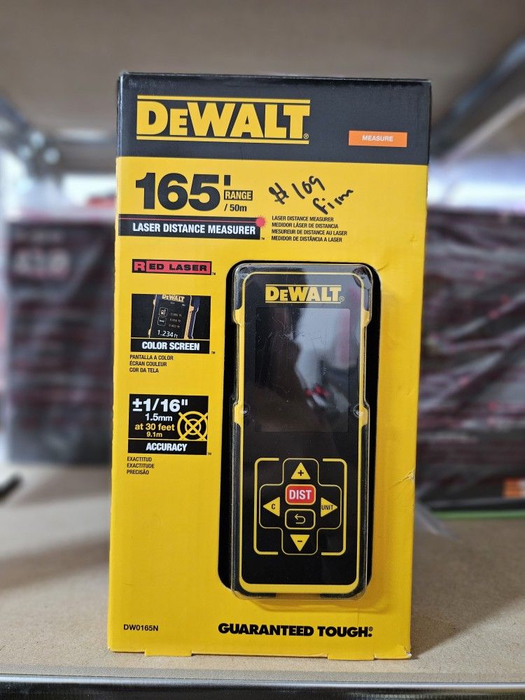 DEWALT
165 ft. Color Screen Laser Distance Measurer