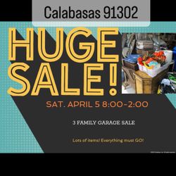 3 Family Garage Sale SAT 4/5 8:00-2;00
