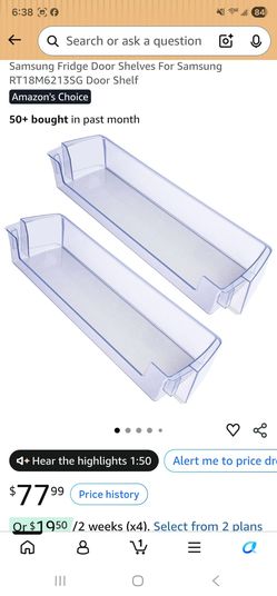 Samsung RT18M6213SG Fridge Door Shelves (4-Pack)