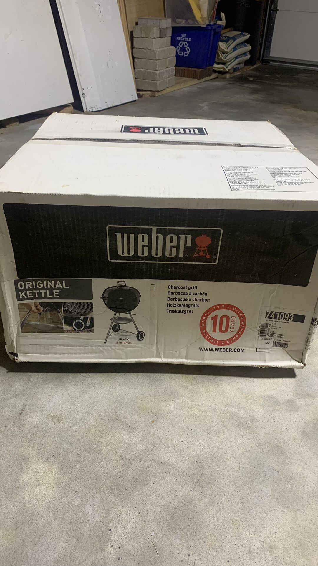 Webber Original Kettle 22” NEW
