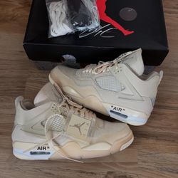Jordan 4 Offwhite Sail Size 9.5