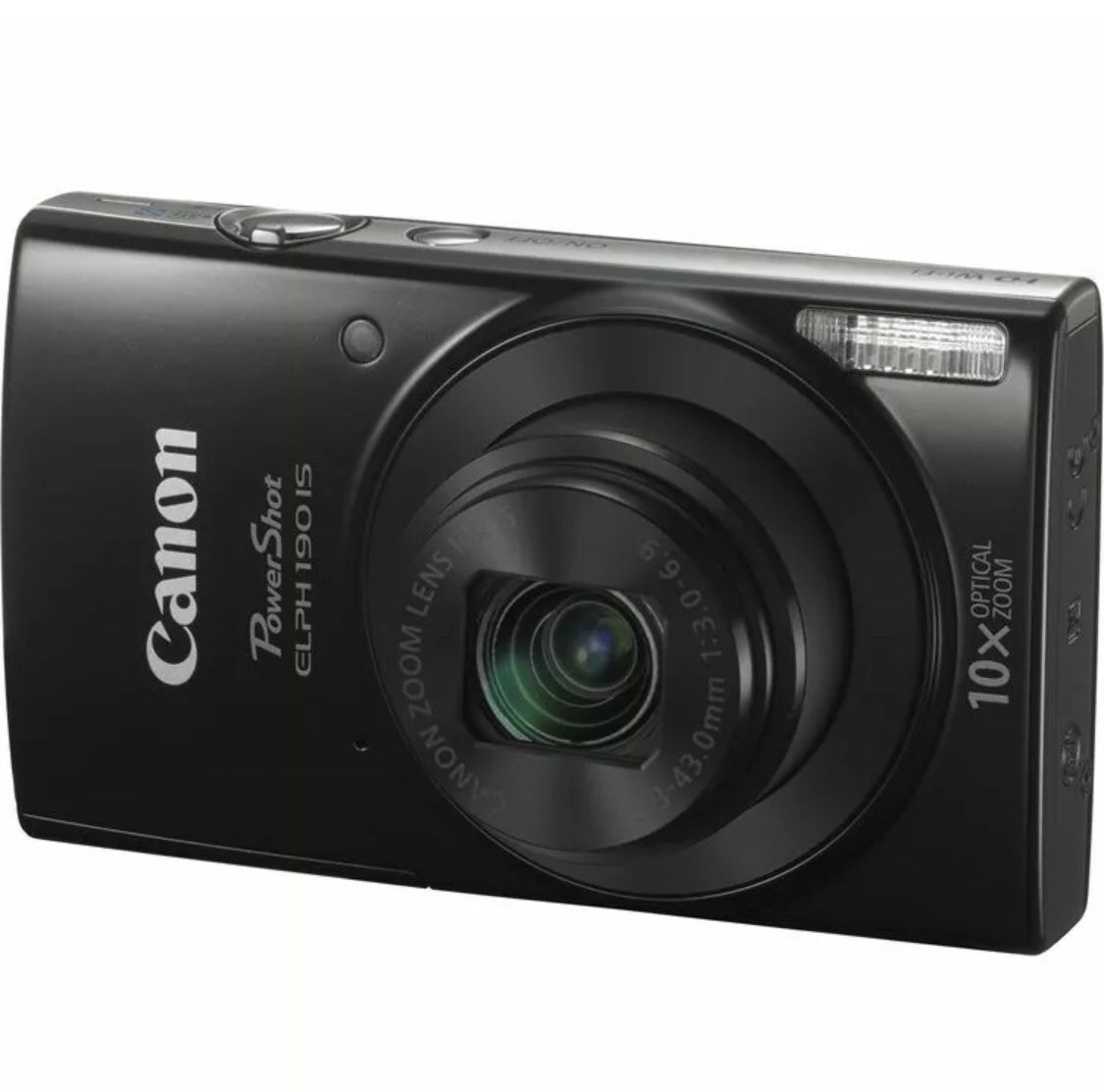 Canon PowerShot ELPH 190 IS Digital Camera 20 MP (Black) Condition is New.