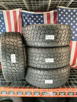 🎁 4 USED TIRES LT285/60R18 NITTO TERRA GRAPPLER G2 ALL TERRAIN 2856018