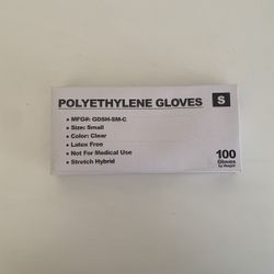 Size Small Polyethylene Gloves