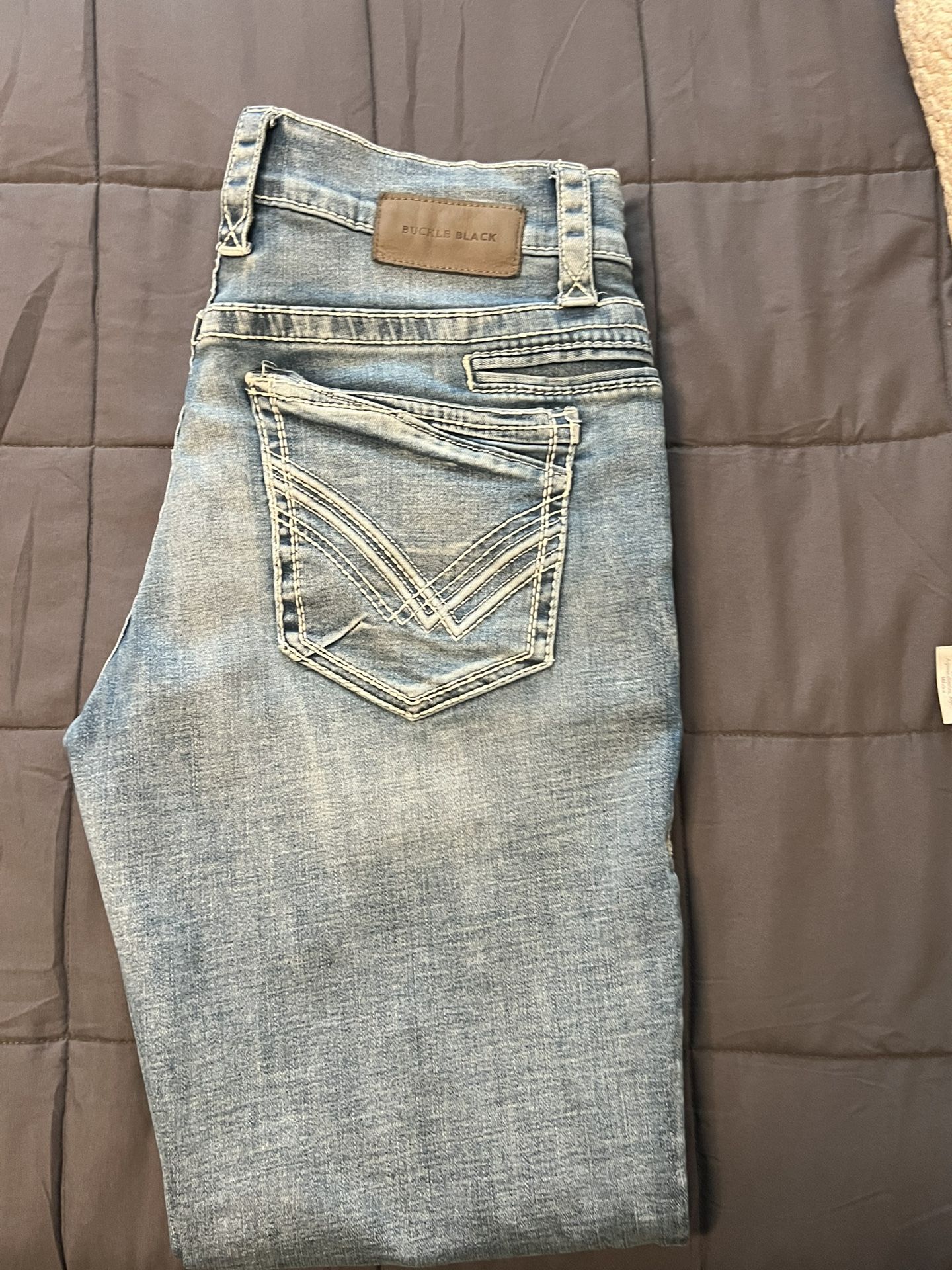 Buckle Black Jeans