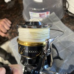 Shimano Stella SW30000-B Offshore Spinning Reel – 650yds 80lb Braid