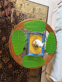 Designer Round coffee table - 40” ( end to end )