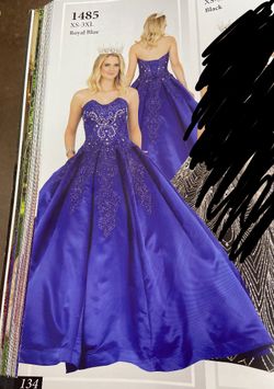 Quinceañera Royal Blue Dress