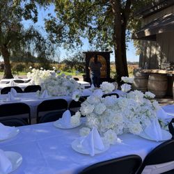 White Floral Centerpiece 