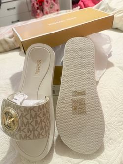 Michael Kors MK Logo Slide Sandals