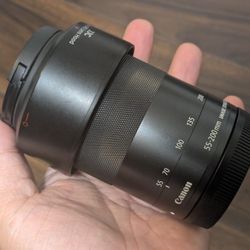 Canon EF-M 55-200mm f/4.5-6.3 IS STM Lens in EXCELLENT condition