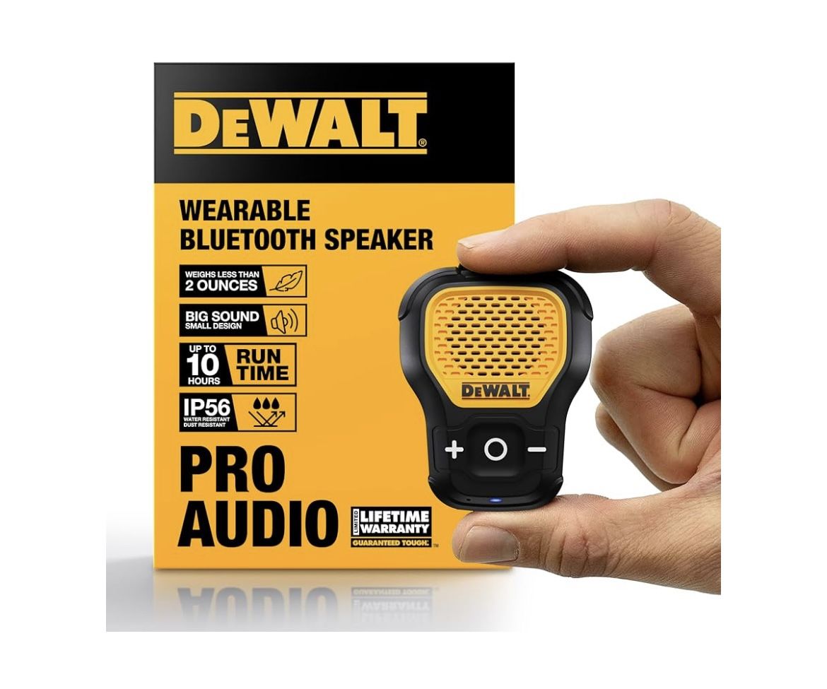 Dewalt Jobsite Pro Wearable Speaker
