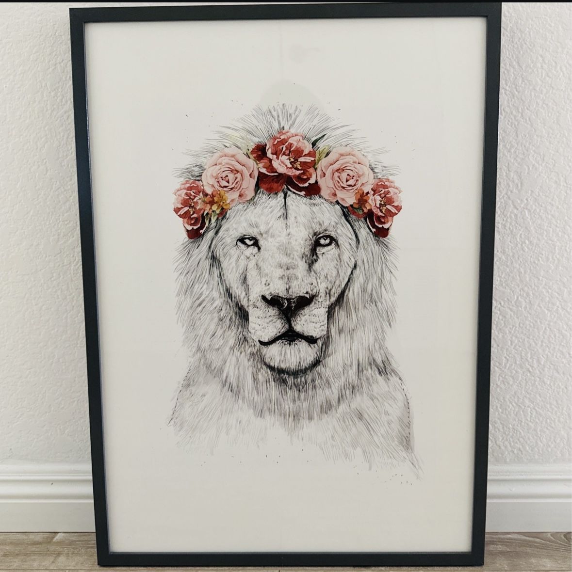 Festival Lion Art Print and Frame
