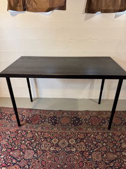 IKEA black desk/table (adjustable height)
