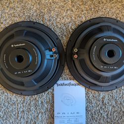 2 Rockford Fosgate subwoofers + Line Output Converter 