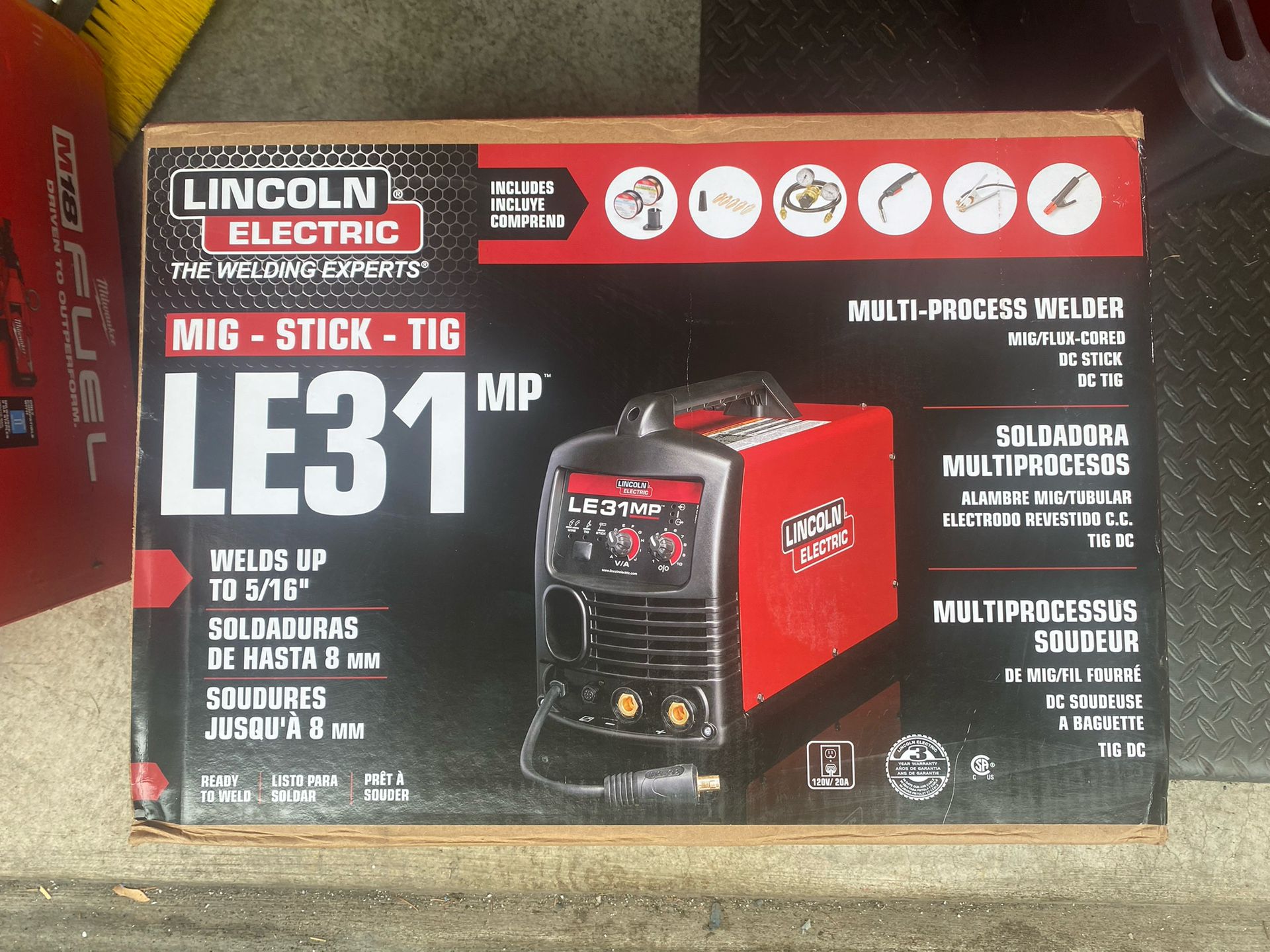 LINCOLN LE31mp MULTI-PROCESS-WELDER New