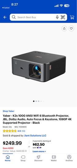 Yaber K2s 1080P 4K Supported Projector