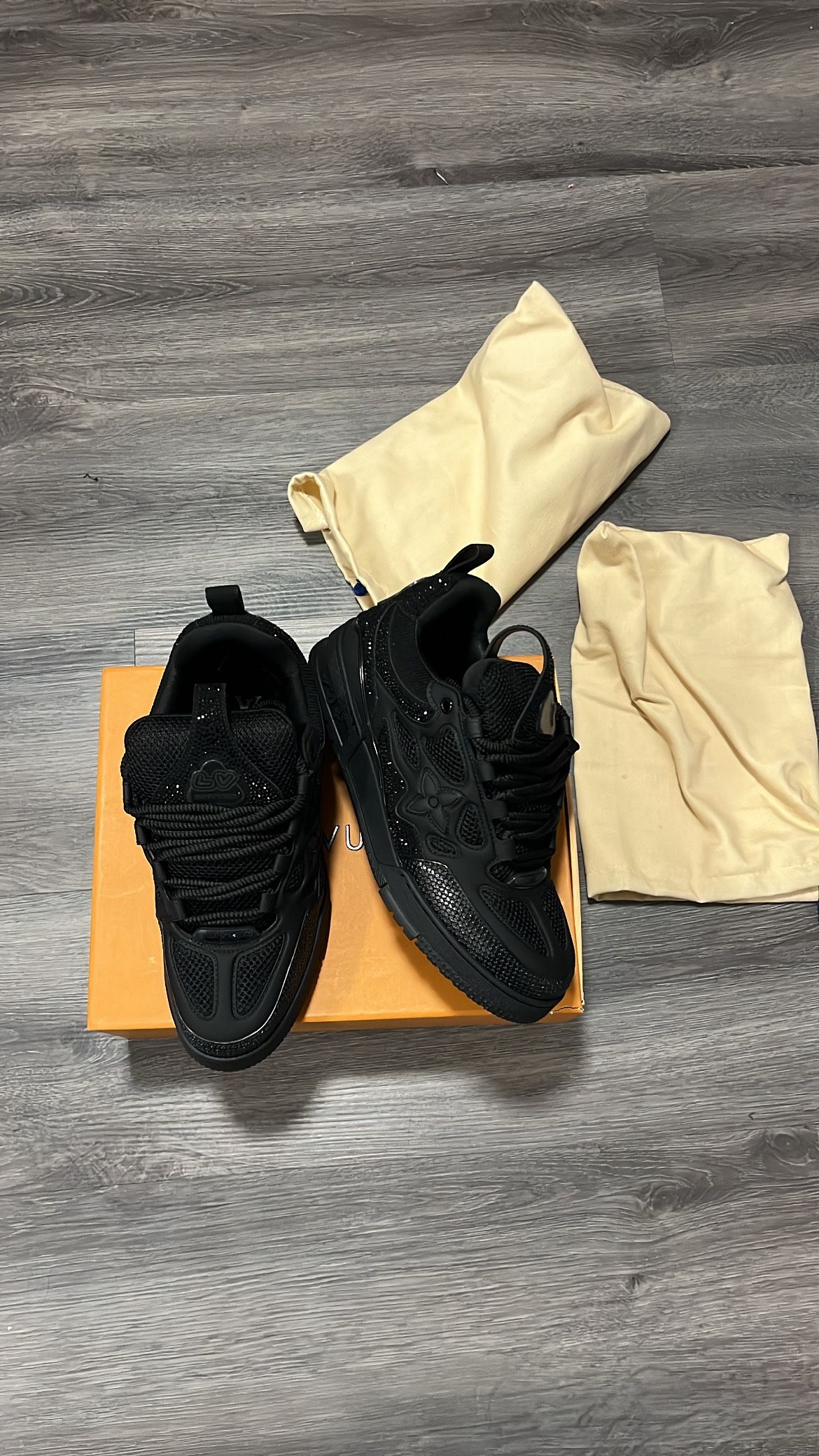 Louis Vuitton LV Skates (Black) Size 12 Men Brand New