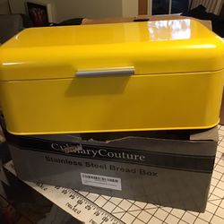 Stainless Steel Bread Box.  NEW Never Used