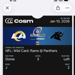 La Rams Wild Card Cosm Tickets