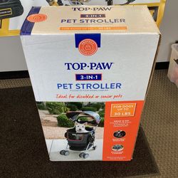 *NEW* Top Paw 3 Wheel 3-in-1 Dog/Pet Stroller