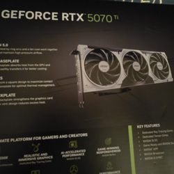 MSI VENTUS RTX 5070 TI /W 850W PSU