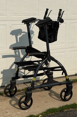 UPWalker H200 Upright Walker Rollator w/ Seat, Bag & Cup Holder – Excellent Condition