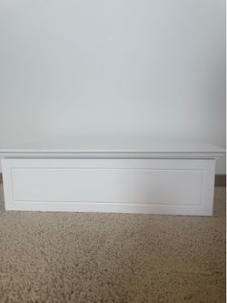 Wall ledge with storage