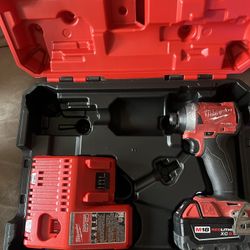 Milwaukee M18 Fuel Brushless Impact Driver XC 5.0 Battery Combo Charger And Hard case