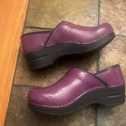Sanita Dark Purple Foodwear  Size 6