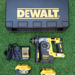 New Dewalt XR 1" SDS-PLUS L-Shape Rotary Hammer Kit 5.0